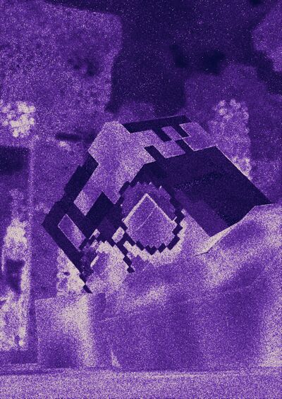 Heatmap of samples for image of a forest scene