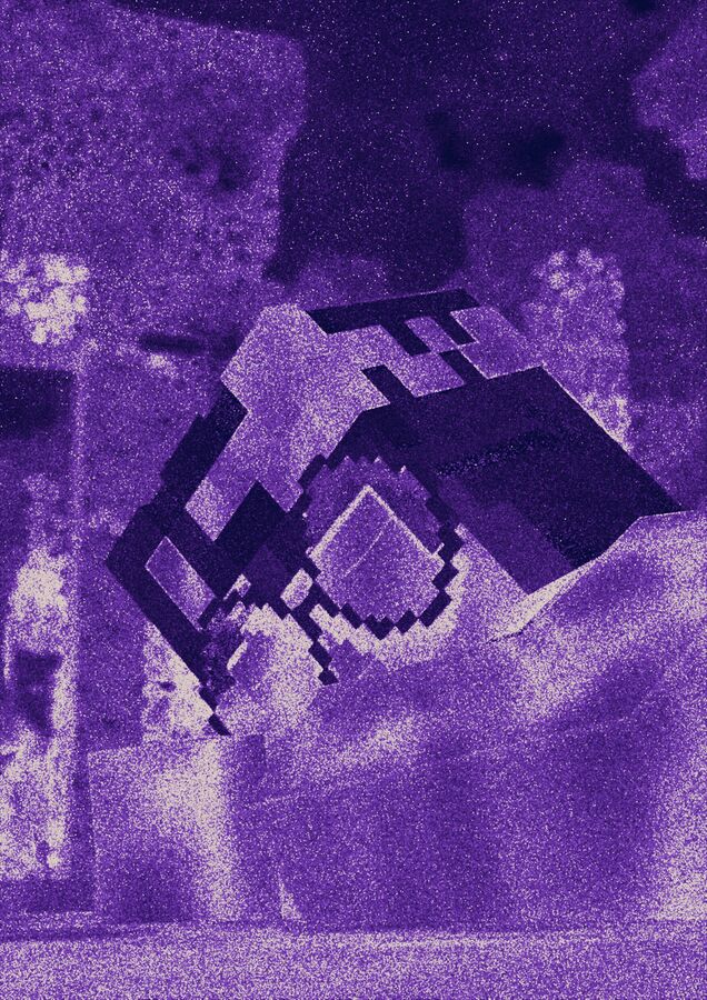 Heatmap of samples for image of a forest scene
